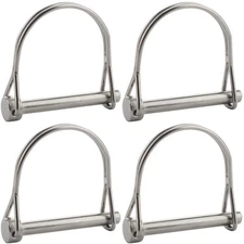 4 Pcs Safety Coupler Pins 5/16"" x 2-3/4""(8mm x 70mm), Shaft Locking Pin, Fu...