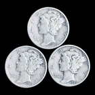 1945 Mercury Silver Dime Year Set
