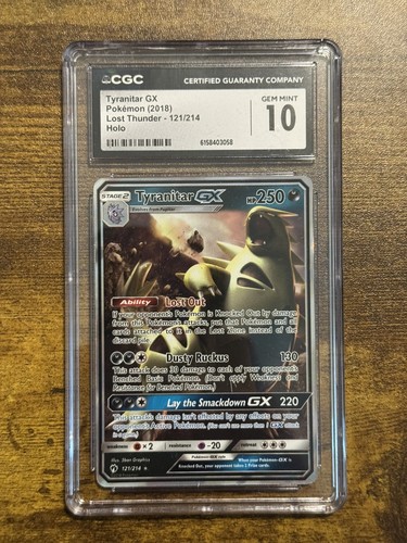Tyranitar-GX graded CGC 10 for sale on eBay