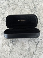 Coach New York Black Clam Shell Hard Eye Glasses Sunglasses Case