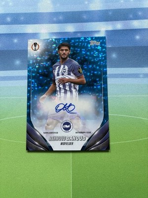 2023-24 Topps UCC Auto Mahmoud Dahoud Icy Blue /99 Brighton Hove Albion