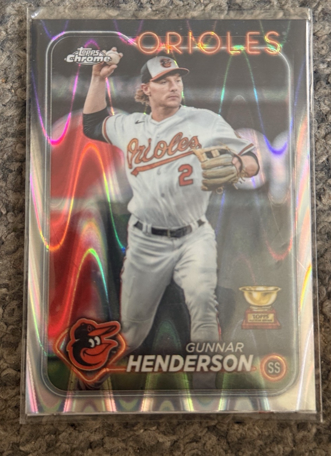 2024 Topps Chrome - Gunnar Henderson #36 RayWave Refractor - Baltimore Orioles