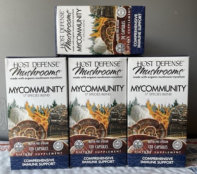 Host Defense My Community- 3 x 120 Caps  - Plus 60 Caps Free Bonus - $33.33 Each