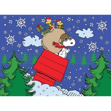 RoseArt - Peanuts - Snoopy's Christmas Delivery - 100 Piece Jigsaw Puzzle for Ki
