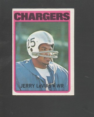 1972 Topps Football Card #317 Jerry LeVias-San Diego Chargers Ex mint card