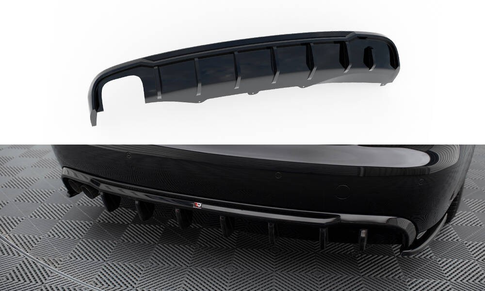 Diffuseur Audi A4 B8 Maxton pour double échappement avec aérodynamisme renforcé