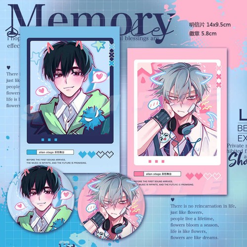 Insignia de anime Alien Stage Till Ivan hojalata emblema postal Cospaly regalo de dibujos animados - Imagen 8 de 8