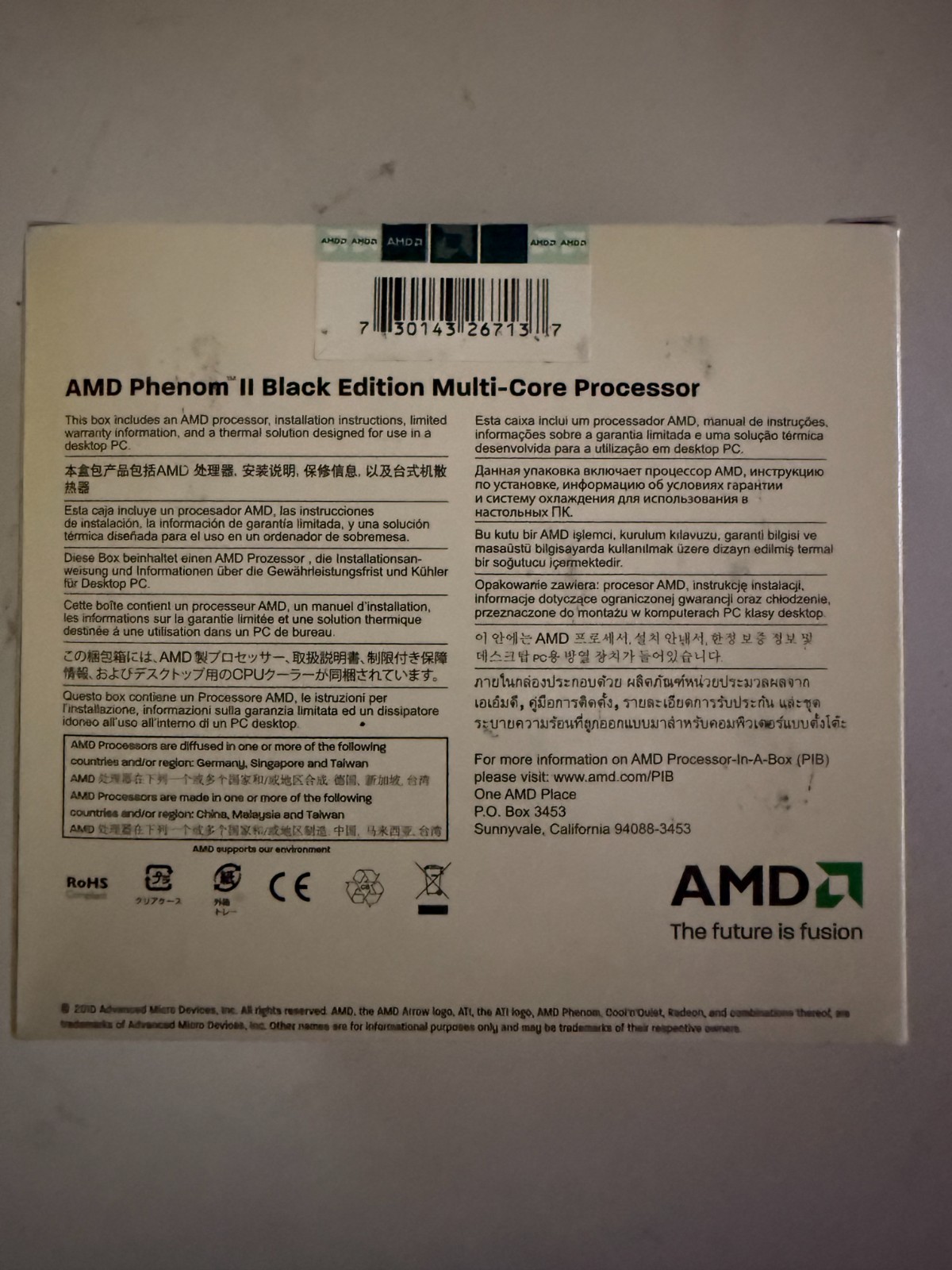 AMD Phenom II X4 965 3.4GHz Quad-Core (HDZ965FBK4DGM) Processor
