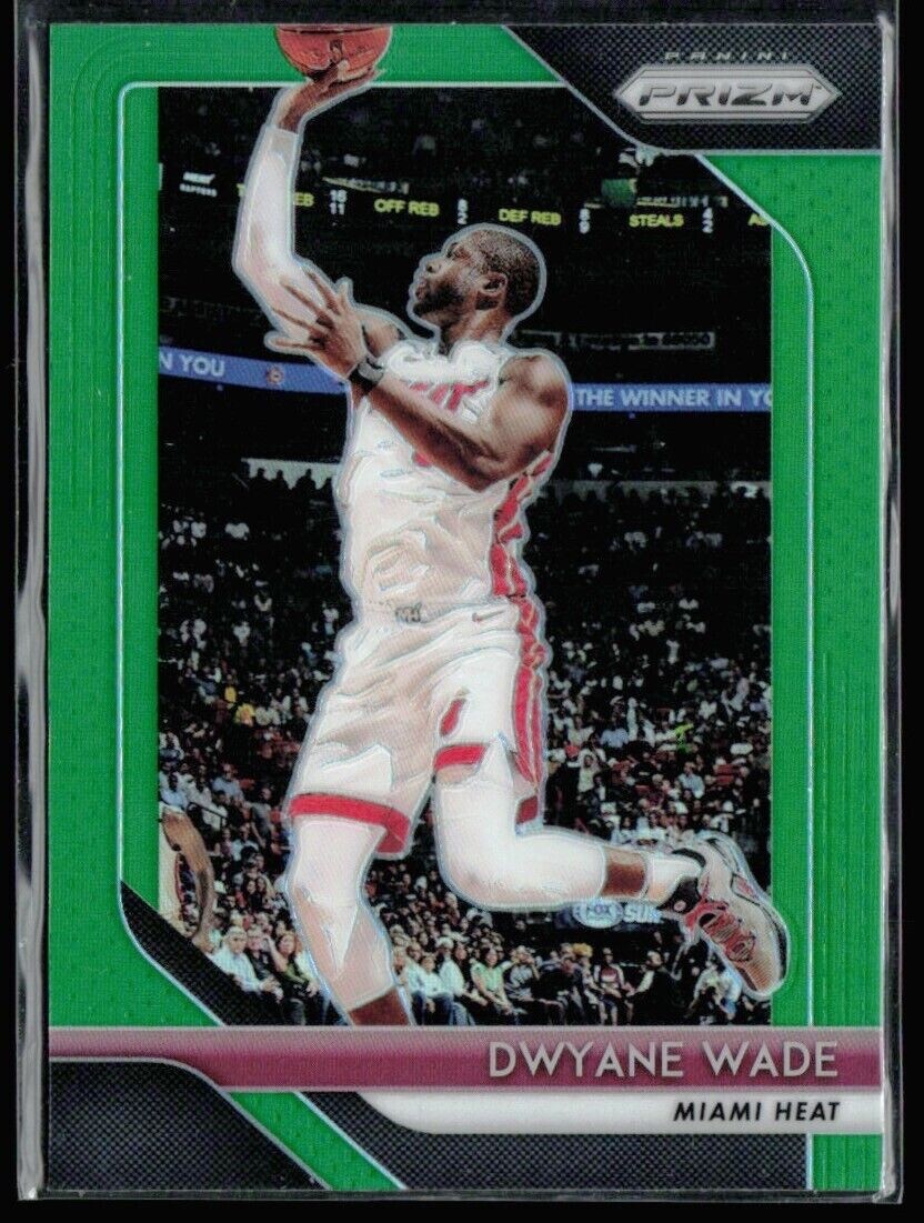 DWYANE WADE 2018-19 PANINI PRIZM GREEN