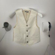 chaps Est 1978 VAN HEUSEN Kids Tan waitscoast Kids Size 7 Button Dress Suit