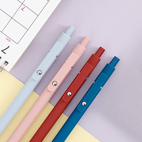 Gel Pens, 10pcs 0.5mm Quick Dry Black Ink Pens Fine 10pcs(Morandi & Retro) - Picture 7 of 7