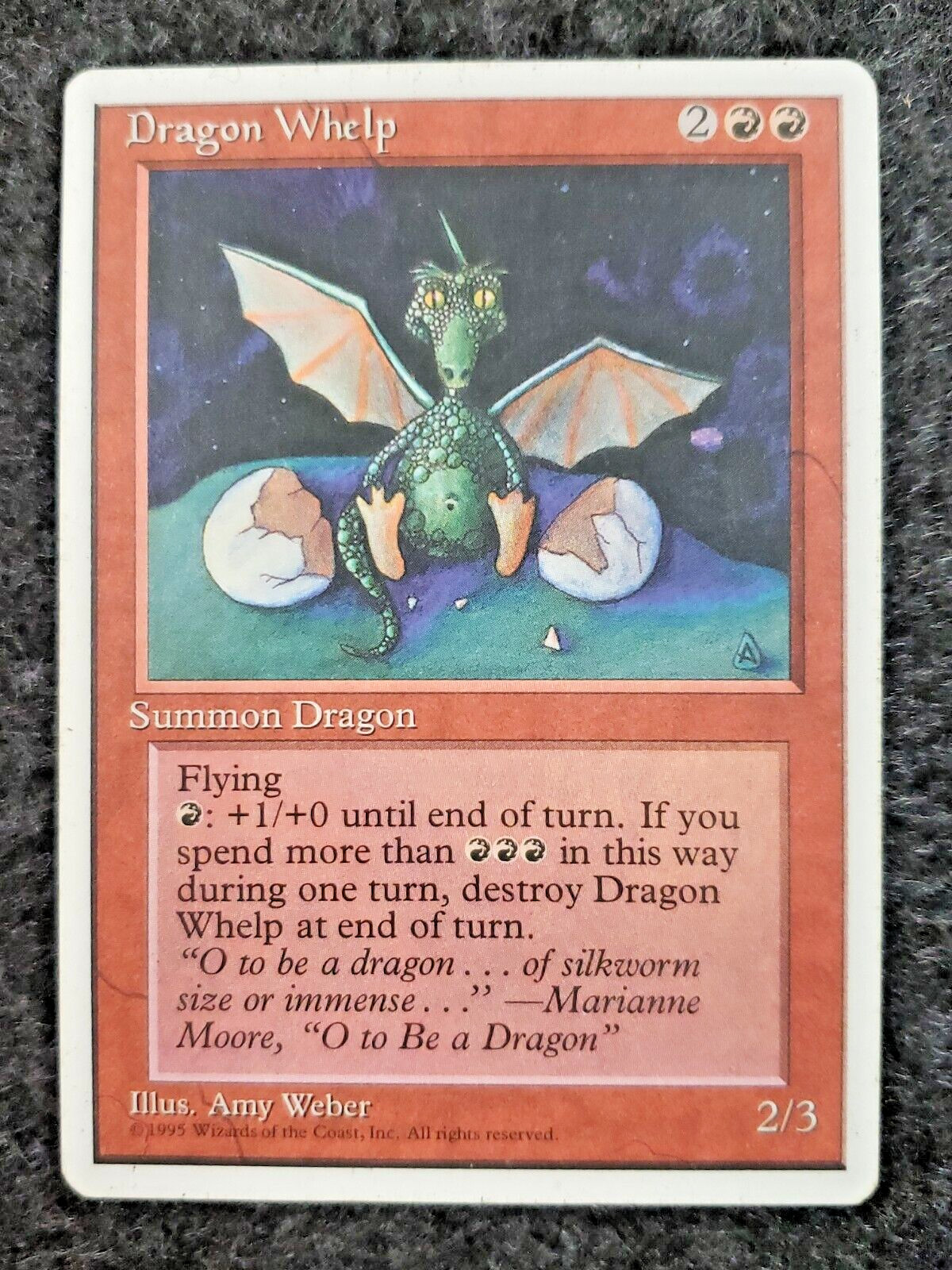 MTG - 4th Edition - Dragon Whelp - LP (DS3D1J1)