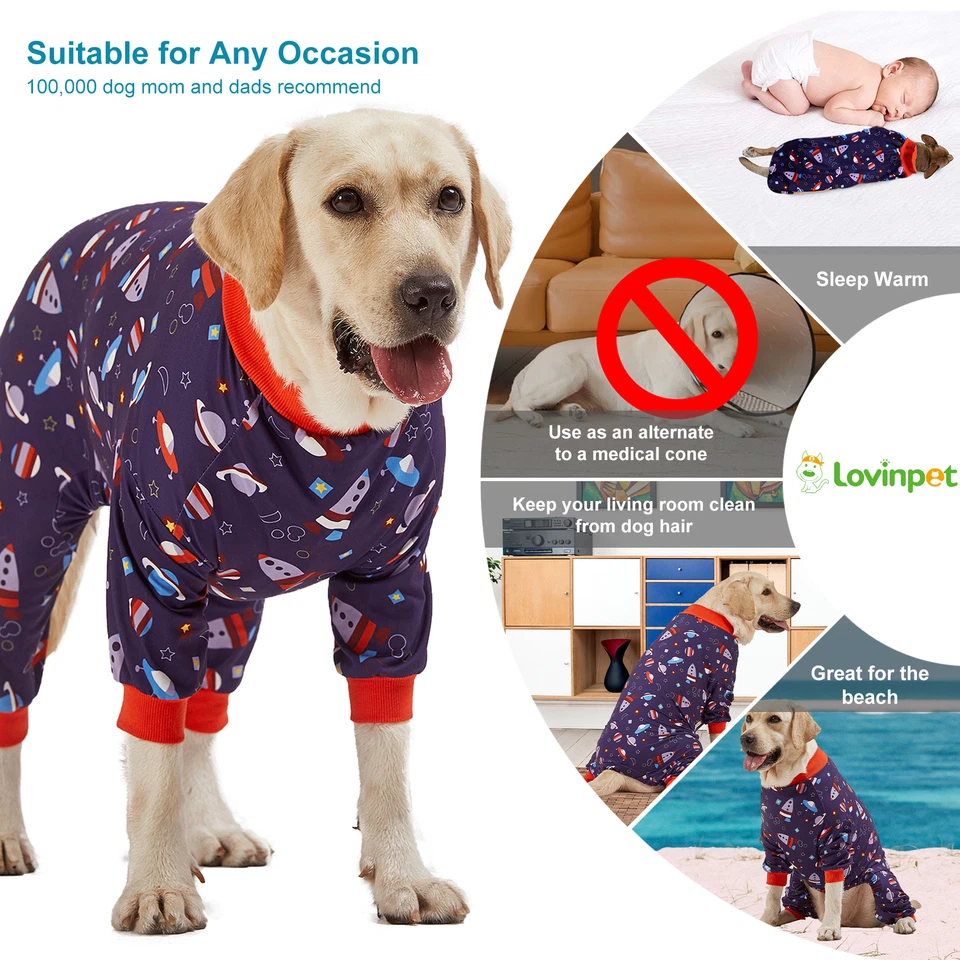 LovinPet Dog Pajamas Large Size GirlPajamas For Mastiff/Boxer Etcbathing Care - Image 4 of 4