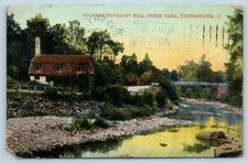 Postcard OH Youngstown Ohio Pioneer Pavilion Mill Creek Park 1907 View AB11