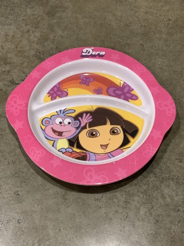Take a look at ths Dora the Explorer Three-Secton Plate by Zak