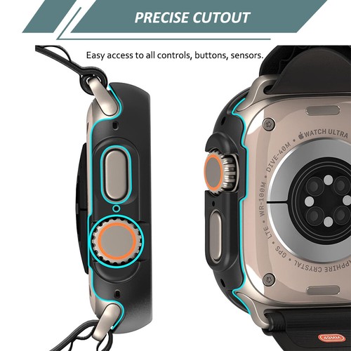 For Apple Watch Series 11 10 9 8 7 Ultra Cover Snap-on Case Screen Protector - 第 5/17 張圖片