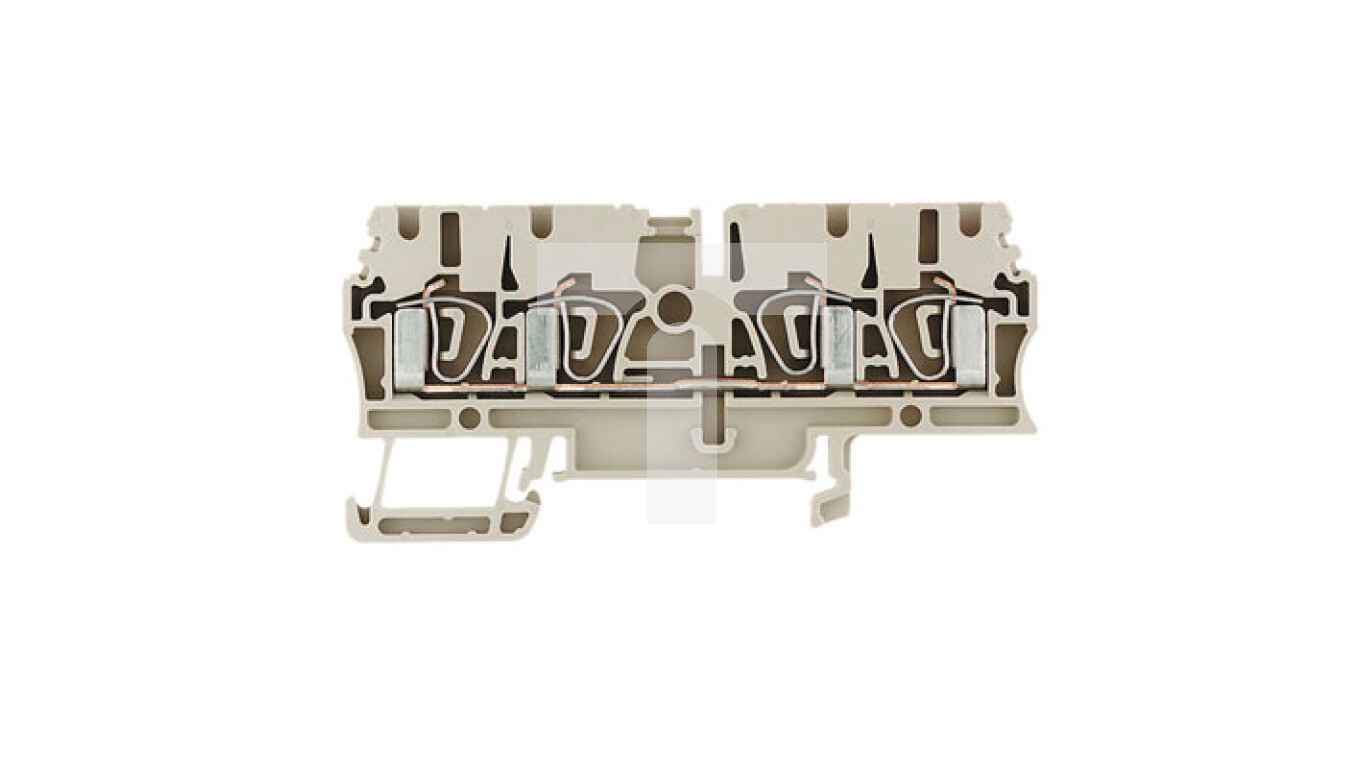 4-wire rail terminal block 2.5mm2 beige Ex ZDU 2.5/4AN 1608570000 /100pcs /T2UK