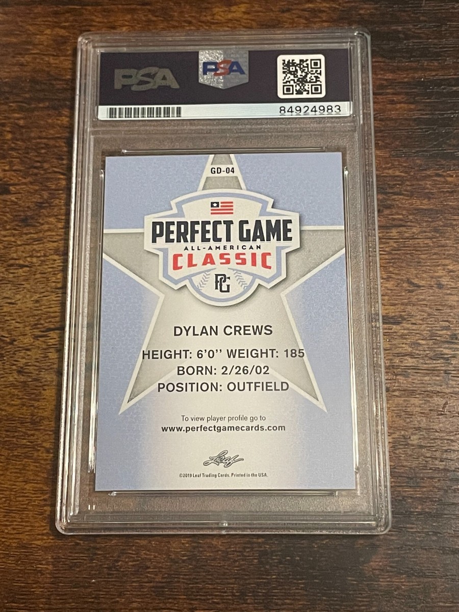 DYLAN CREWS signed auto autographed 2019 Leaf Perfect Game