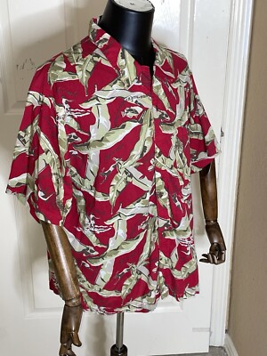 Rare 1999 Patagonia Pataloha Shirt Mens XL Red Hawaiian Camp Aloha