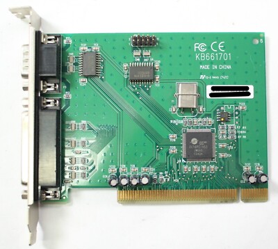 HP Lite-On KB661701 321722-001 PCI-2S1P Serial DB-9 Parallel DB-25 PCI Card
