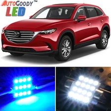 13 x Premium Blue LED Lights Interior Package Kit for 2007-2017 Mazda CX-9 +Tool