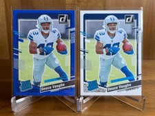 DEUCE VAUGHN 2023 DONRUSS RATED ROOKIE BLUE PRESS PROOF RC + BASE #378 COWBOYS