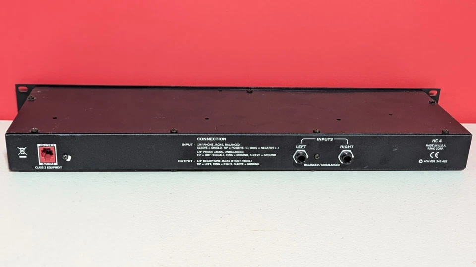 RANE HC-4 : 4-Channel Headphone Console Amplifier No Power Cord | Unit #3 - Image 4 of 4
