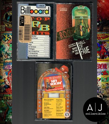 CASSETTE LOT OF 3 NEW ROCK N ROLL HALL OF FAME BILLBOARD TOP R&B OLD MILWAUKEE