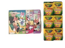 Small MINNIE Coloring Books  Crayon Set - 6 Coloring Books  Crayons