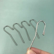 5Pcs Dental Stainless steel Lip Hook Apex Locator Canal Finder Dental Tool