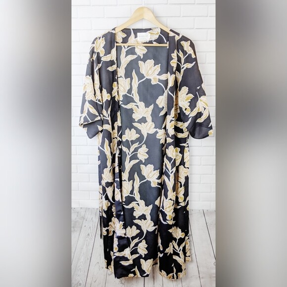 Maison Du Soir Kimono Women S/M 0-8 Selena Black … - image 9