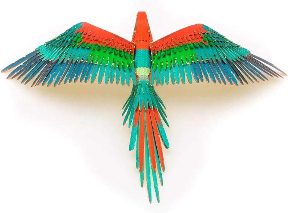 Premium Series Jubilee Macaw Parrot 3D Metal Model Kit - Image 2 of 4