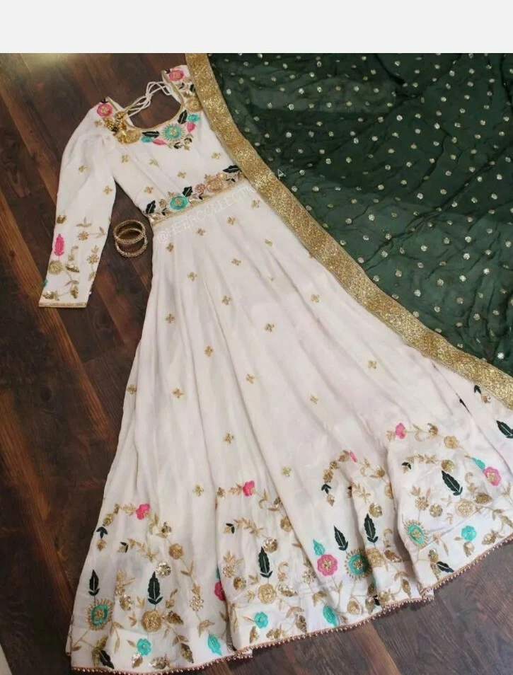 Venta especial de Eid ropa de fiesta de lujo paquistaní increíble 💓 Bridals Choice L& XL Foto 3 de 4