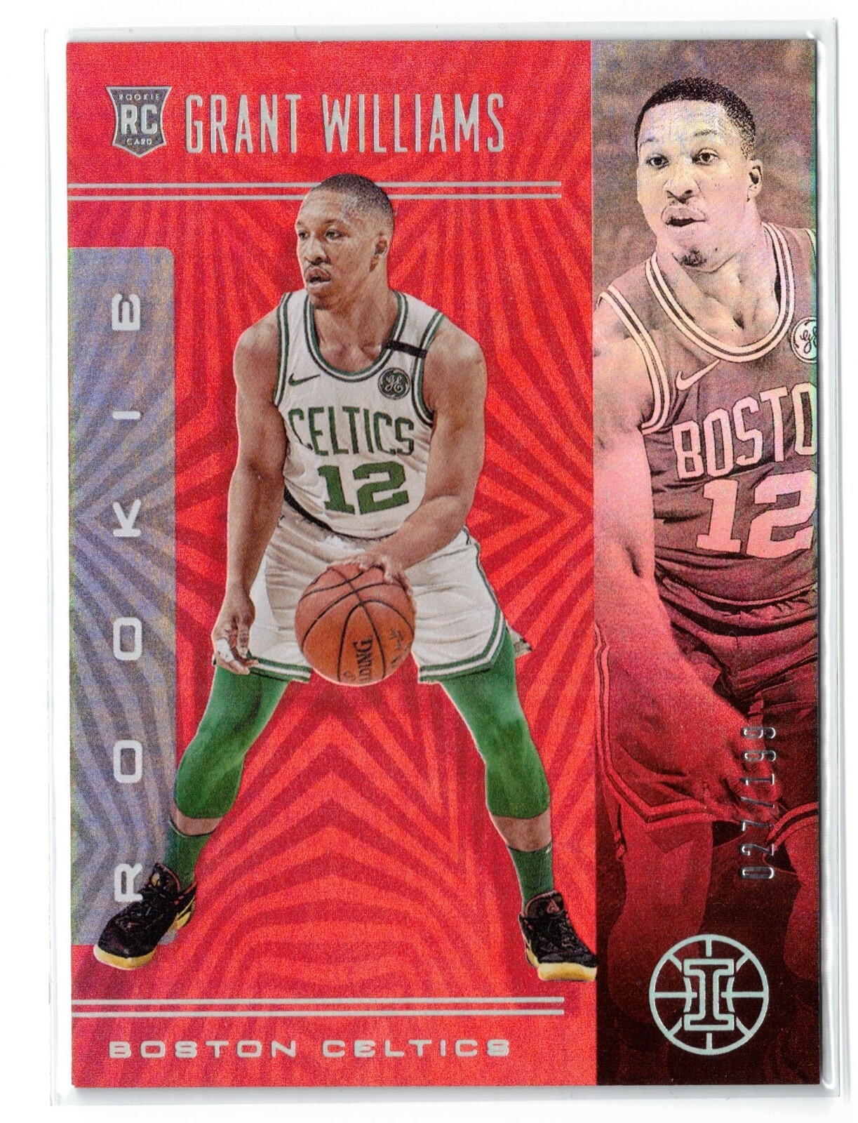 2019-20 Panini Illusions GRANT WILLIAMS RC #159 TROPHY COLLECTION RUBY /199