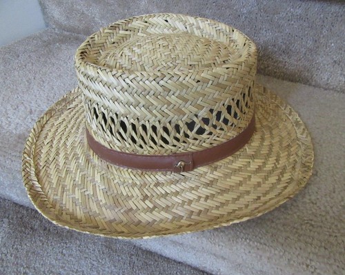 dP Outdoors Straw Gambler Hat Natural 