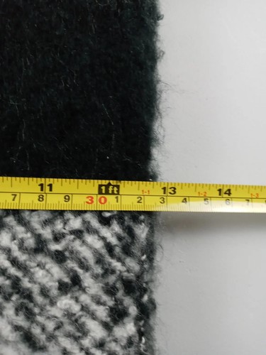 Victoria Secret Winter Scarf Buffalo Plaid Black and White Long W 13x L 65 in - Picture 8 of 9