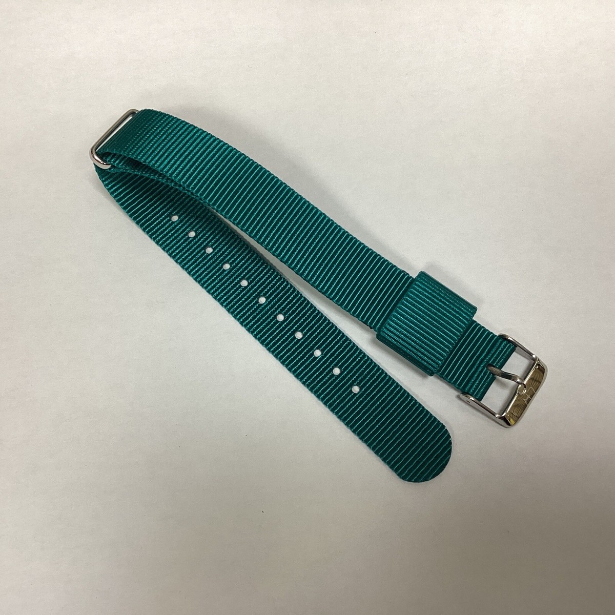 Bracelet De Montre En Tissu Bleu Canard - 18 Mm, Leny Harper, Neuf Sans étiquette