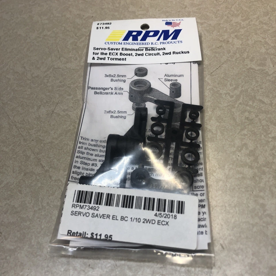 RPM 73492 ECX Torment, Ruckus, Circuit, Boost Servo-Saver Eliminator Bellcrank - Image 2 of 3