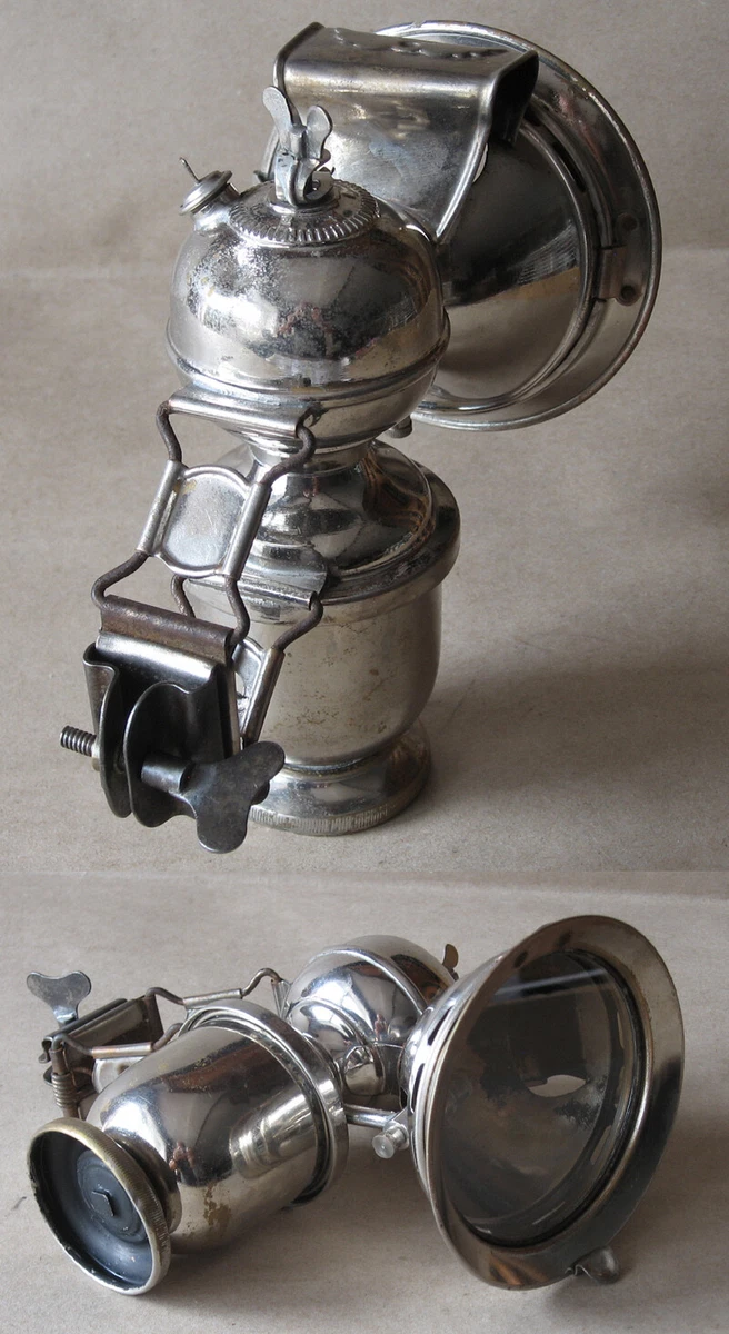 ANTIQUE CARBIDE ACETYLENE BIKE LAMP