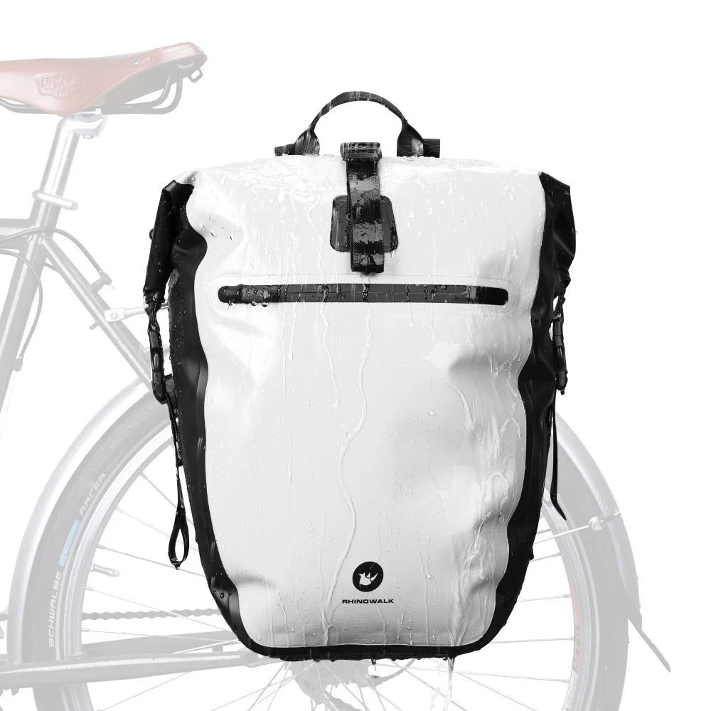 Bicycle Pannier Fully Waterproof 27L Big Bike Bag Rear Rack