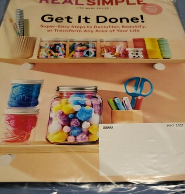 Real Simple Magazine May2021.Get It Done! SWEET WAYS TO honor Mom.. New 