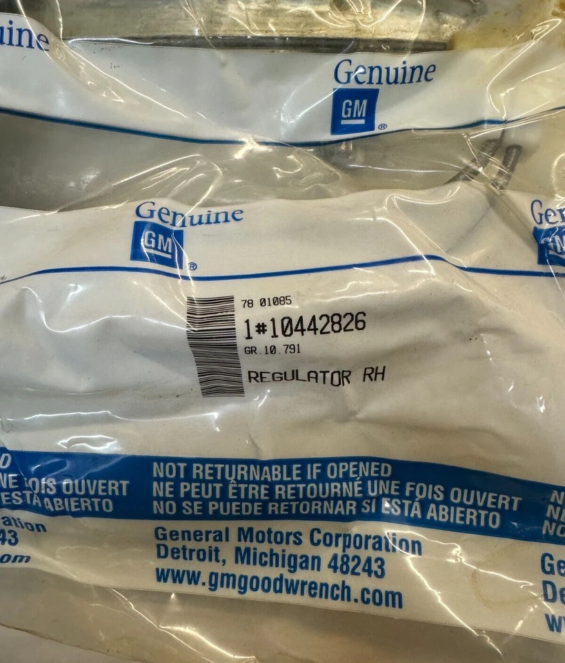 Conjunto regulador de ventana GM 10442826 OEM 1997-2005 Buick Olds Century Regal Foto 3 de 4