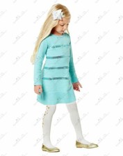 Gymboree Girls Sequin Stripe Sweater Dress Sz 4,5 New