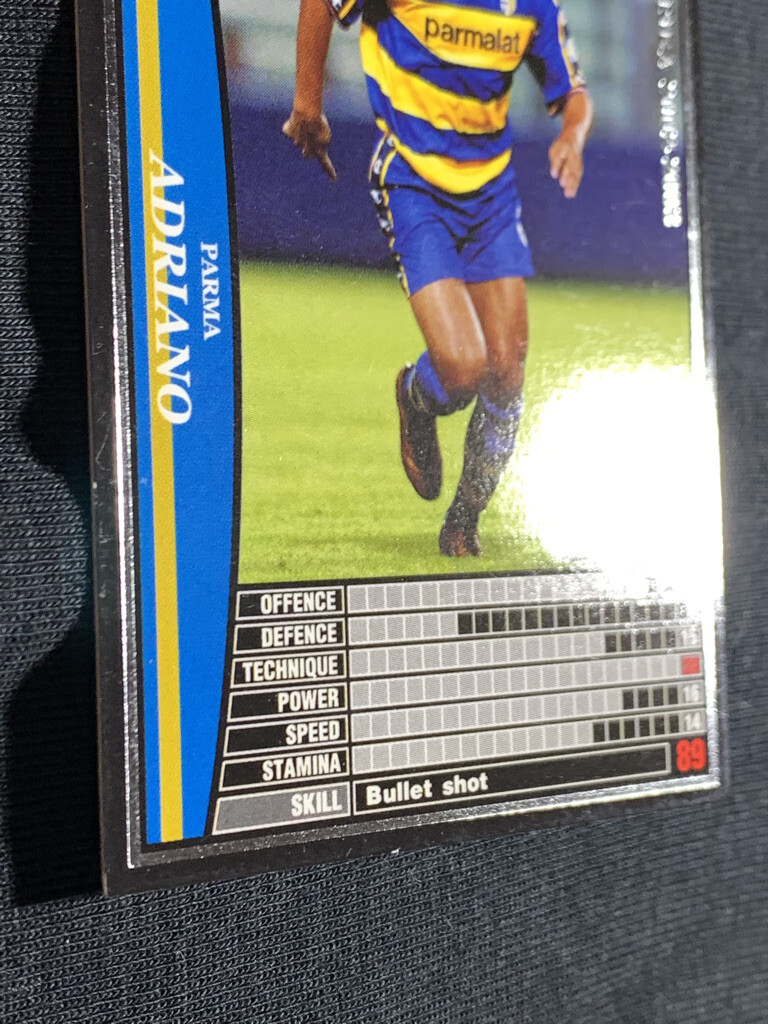 Adriano WCCF PANINI soccer card made in Japan sports Fight 189/288