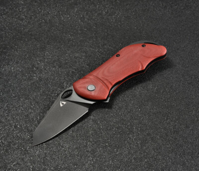 CMB05R CMB Made Knives Hippo Linerlock Red G10 Folding D2 Steel Pocket Knife Des