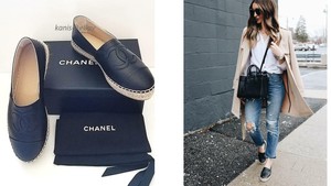 chanel cc espadrilles
