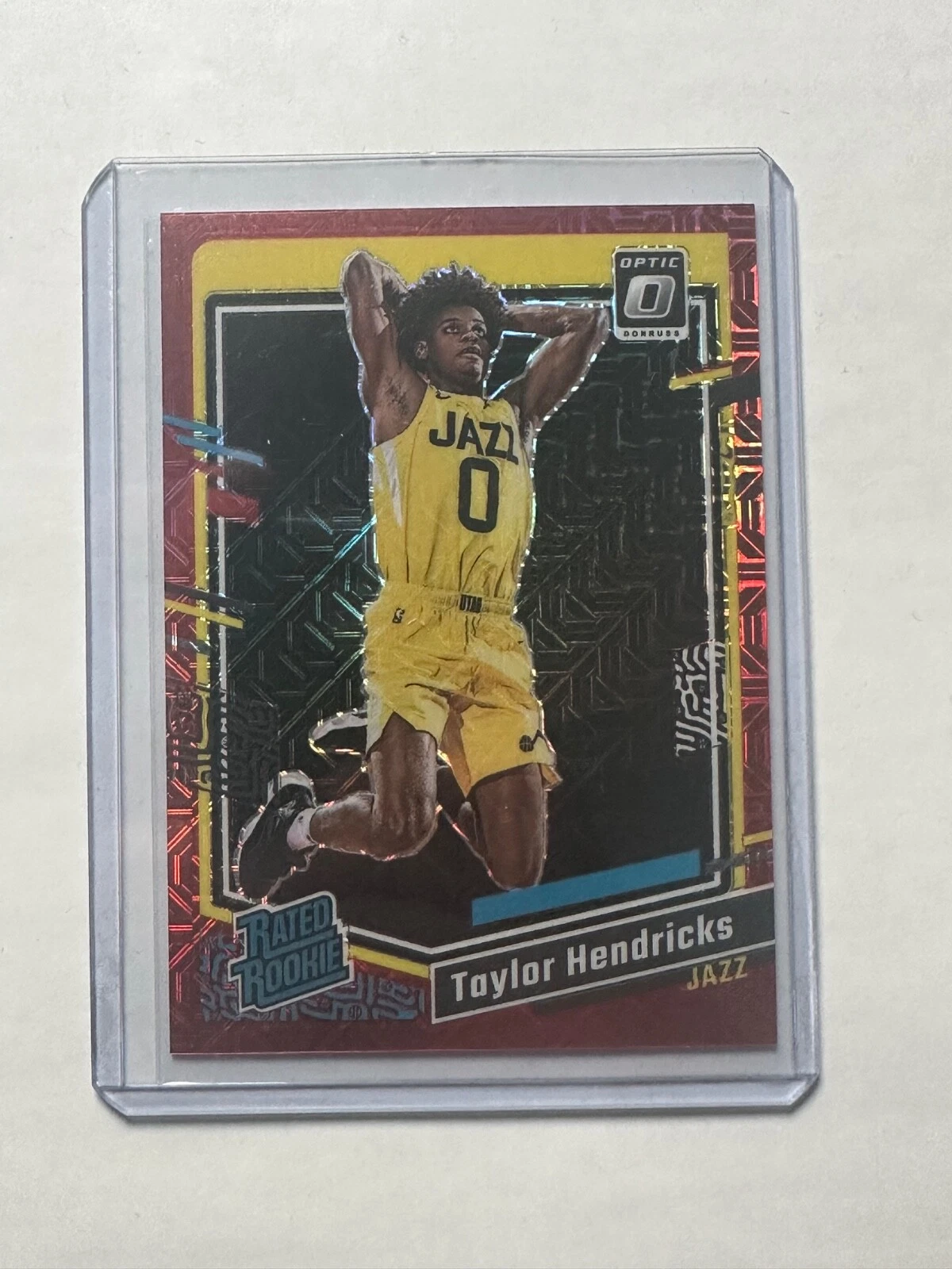 2023 Optic Taylor Hendricks #233 Red Mojo Choice /88 Utah Jazz