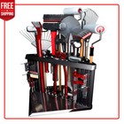 40 Tool Corner Rack Storage Garage Workshop Garden Space Save Organizer Holder