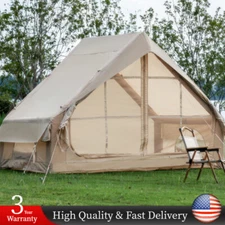 4-6 People Inflatable Tent w/ Pump Glamping Tents Easy Setup 4 Season Waterproof