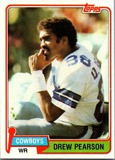 1981 Topps - #95 Drew Pearson